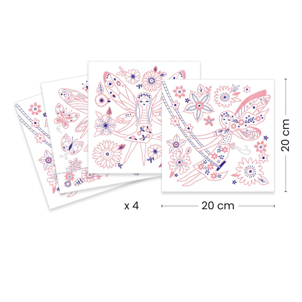 Planse de colorat Fapturi inaripate, Djeco [5]