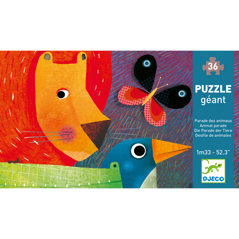 Puzzle gigant Parada animalelor, Djeco [2]