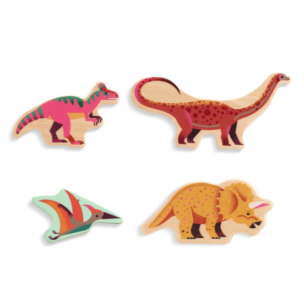 Puzzle lemn Dinozauri, Djeco [3]