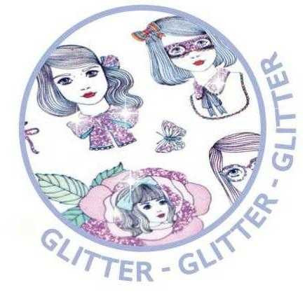 Set abtibilduri Portrete cu sclipici, Djeco [2]