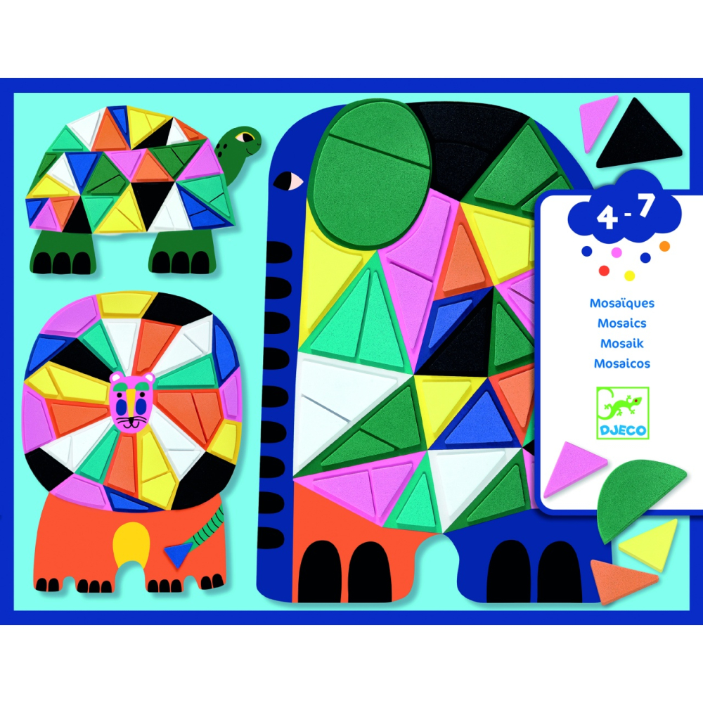 Set creativ mozaic Animale, Djeco [2]