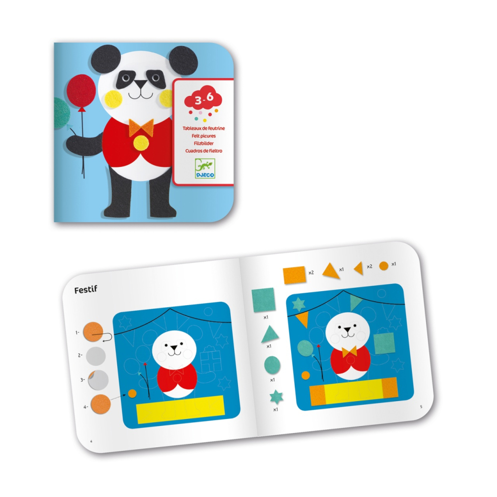 Tablouri cu fetru Animale, Djeco [4]