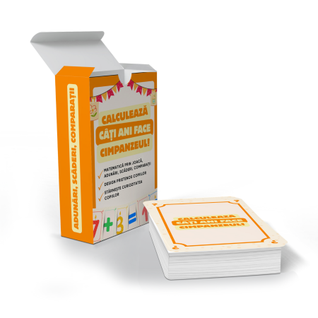 Cărți de joc - Adunări, Scăderi și Comparații: „Câți ani are Cimpanzeu?”