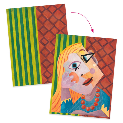 Atelier creativ Cap patrat Inspired by Picasso, Djeco [2]