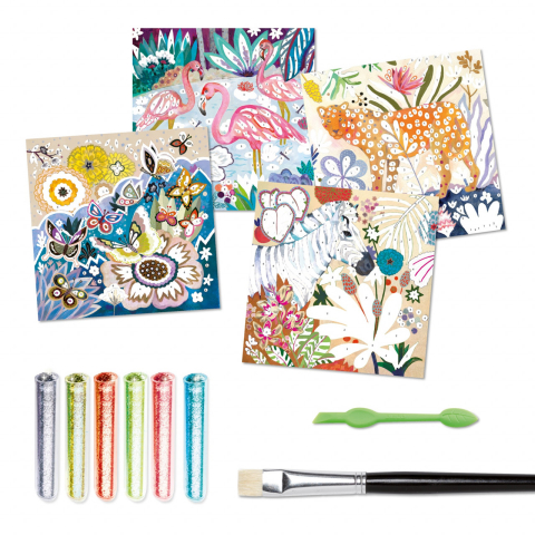 Atelier creativ cu sclipici Tropico, Djeco [2]