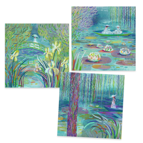 Atelier creativ Lacul cu nuferi Inspired by Monet, Djeco [2]