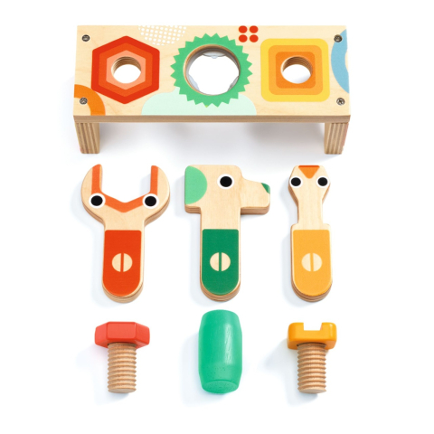 Banc de lucru din lemn Bricolou, Djeco [4]