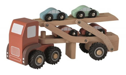 Vehicule - Camion cu masini culori pastel, Egmont Toys