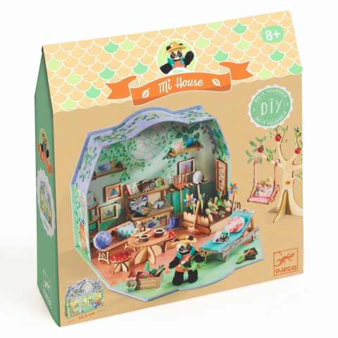 De Construit - Casuta miniaturala de asamblat si colorat Olive , Djeco