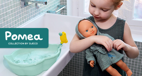 Colectia Pomea Cadita de baie pentru papusi, Djeco [1]