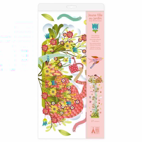 De Exterior - Decoratie camera copilului abtibilduri masuratoare Gradina inflorita, Djeco