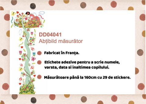Decoratie camera copilului abtibilduri masuratoare Gradina inflorita, Djeco [4]