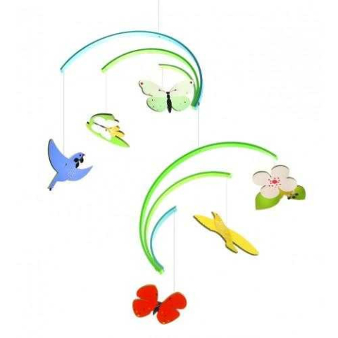 Camera Copilului - Decoratie mobila lemn camera copilului Primavara, Djeco