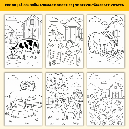 eBook | Să Colorăm Animale Domestice | Ne Dezvoltăm Creativitatea [1]