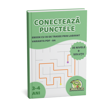 Produse Digitale (eBook) - eBook | Conectăm Punctele (3-4 ani) | Învățăm Logica prin Joacă
