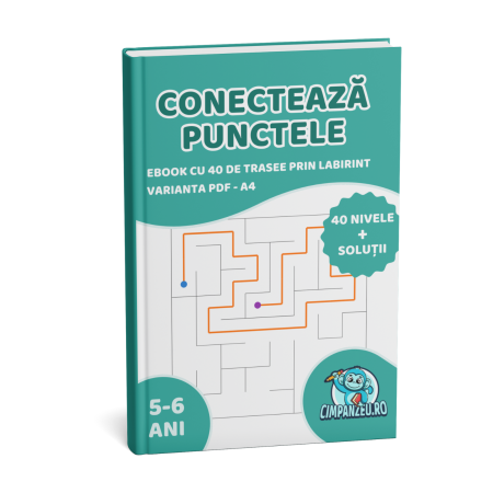 Produse Digitale (eBook) - eBook | Conectăm Punctele (5-6 ani) | Dezvoltăm Răbdarea prin Joacă