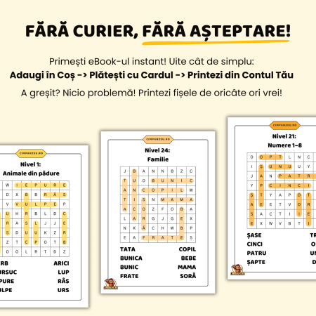 eBook | Găsește Cuvintele Ascunse (4-5 ani) | Ne Îmbogățim Vocabularul [2]