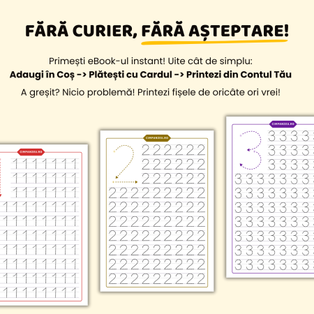 eBook | Cum Scriem Numerele 0-10 | Punem Bazele Matematicii [2]