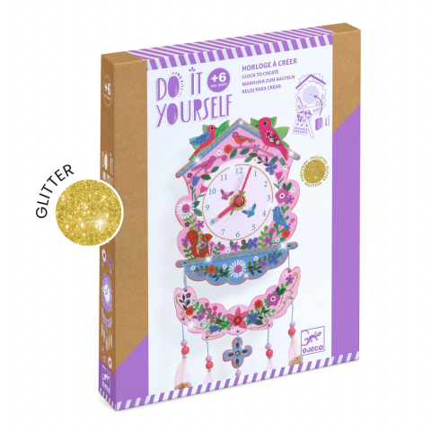 Educative - Joc creativ DIY Ceas de perete, Djeco