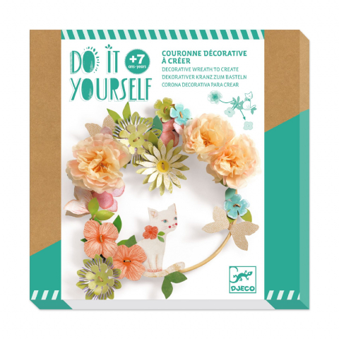 Seturi de Creatie - Joc creativ DIY Coronita cu flori Dalia, Djeco