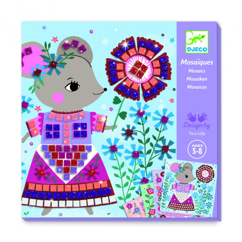 Joc creativ mozaic Animale de companie, Djeco [4]