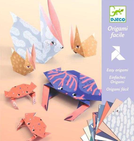Seturi de Creatie - Joc creativ origami Familii de animale, Djeco