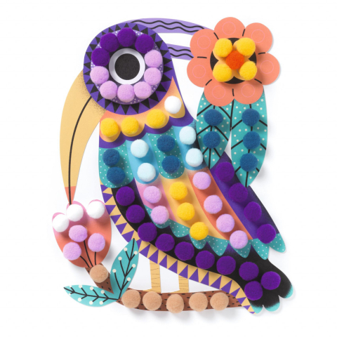 Joc creativ pasari cu bilute, Djeco [3]