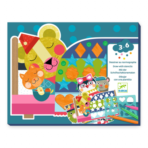 Seturi de Creatie - Joc de desenat cu sablon, Djeco