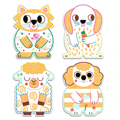 Joc de desenat Prieteni din ograda, Djeco [1]