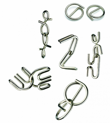 Joc de logica Crazix 6 jocuri metalice, Djeco [2]