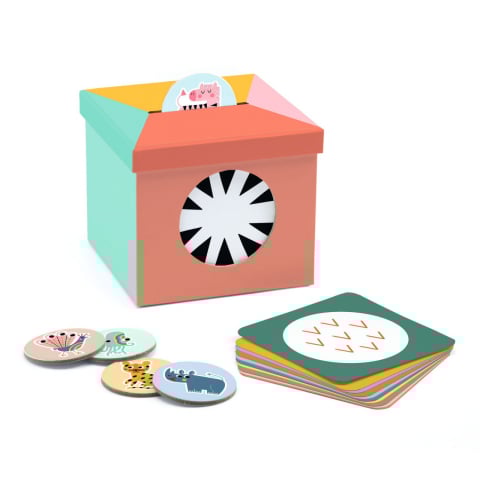 Educative - Joc Eduludo cu cartonase Kioukoi animale, Djeco