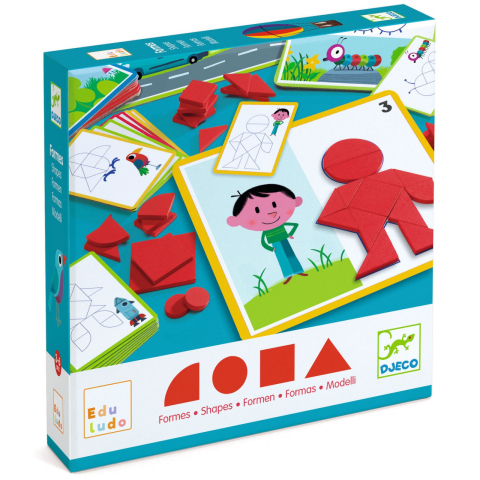 Puzzle - Joc Eduludo Forme geometrice, Djeco