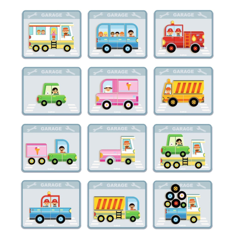 Joc magnetic cu Vehicule, Djeco [4]