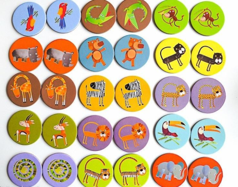 Joc memorie Animale din jungla, Djeco [4]