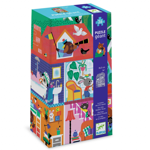 Puzzle - Puzzle gigant Casa micilor prieteni, Djeco
