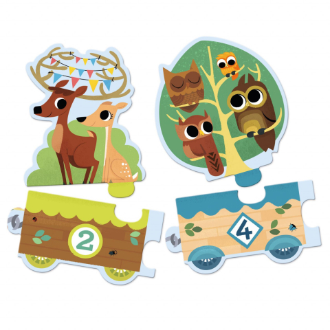 Puzzle Invat sa numar, Djeco [2]