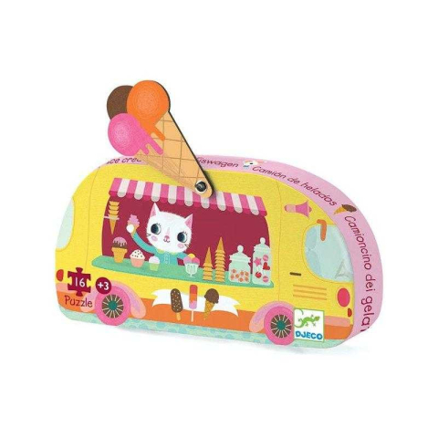 Puzzle - Puzzle Masina de inghetata, Djeco