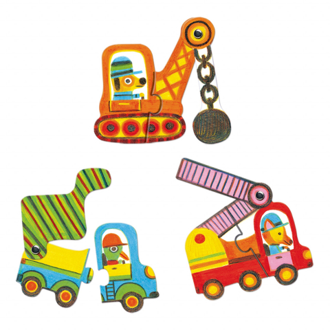 Puzzle mobil duo Vehicule, Djeco [2]