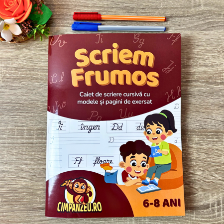 Scriem frumos cu Cimpanzeu - Caiet de scriere caligrafică [2]