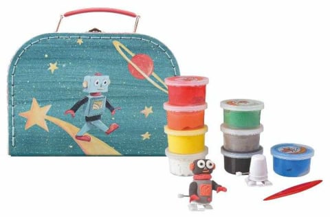 Creative - Set de modelaj cu plastilina, Astro-Robot, Egmont Toys