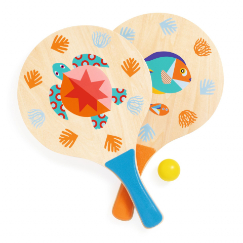 De Exterior - Set rachete de plaja, Djeco