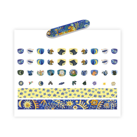 Stickere pentru unghii model Reflectia lunii, Djeco [1]