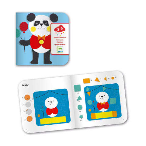 Tablouri cu fetru Animale, Djeco [3]