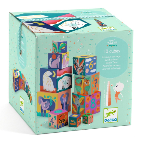 De Construit - Turn de construit Animale, Djeco