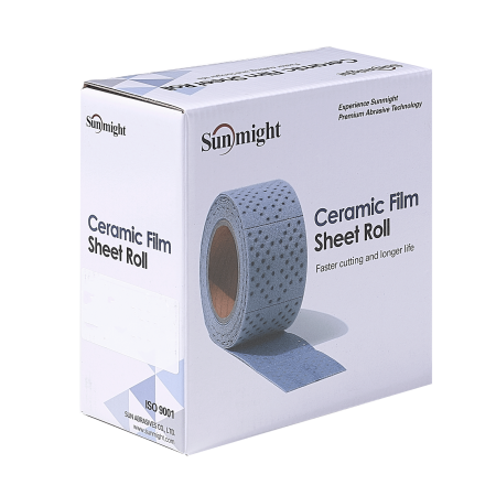 Materiale abrazive - Ceramic Film - CtN, rola Multi-hole, 70 mm x 12 m, Sunmight