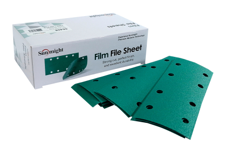 Smirghele - Materiale Abrazive - Film - AloX, coli perforate, 70 mm X 198 mm, 8 gauri Sunmight