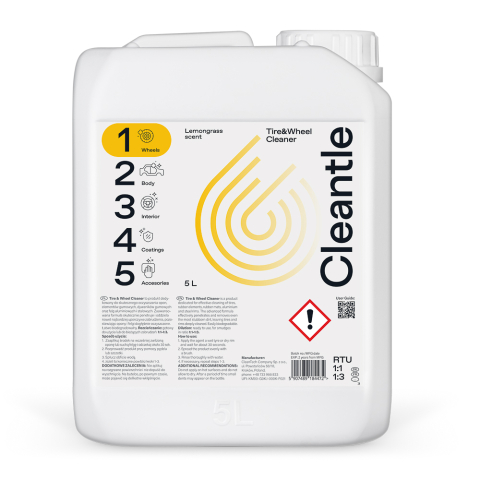 Produse Detailing Auto Exterior - Solutie curatare anvelope si jante Cleantle Tire & Wheel Cleaner, 5L
