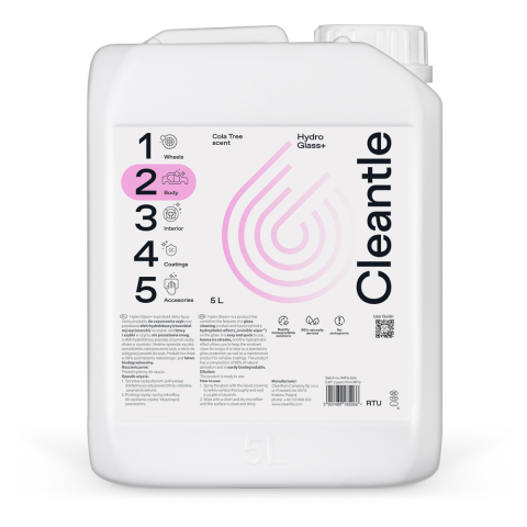 Produse Detailing Auto Exterior - Solutie curatare sticla efect hidrofob Cleantle Hydro Glass, 5L