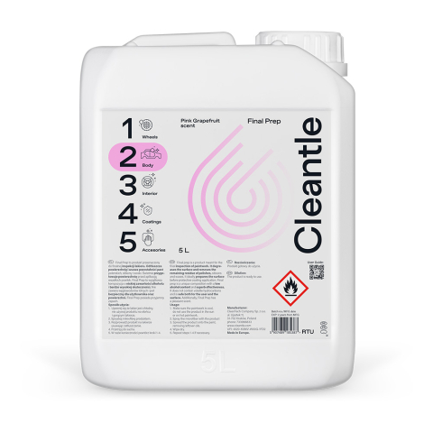 Solutie Protectie Auto - Solutie pregatire suprafete pentru Protectie Ceramica Cleantle Final Prep, 5L