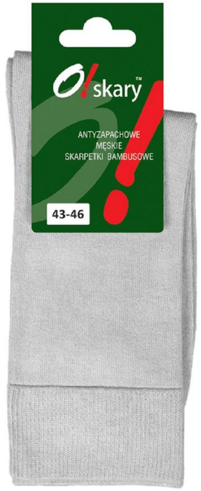 Ciorapi casual antiperspiranti din bambus O!skary, gri deschis, 39-42 [2]